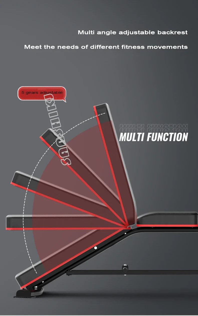 Multi-Function Weightlifting Bench – Adjustable Home Gym Fitness Bench