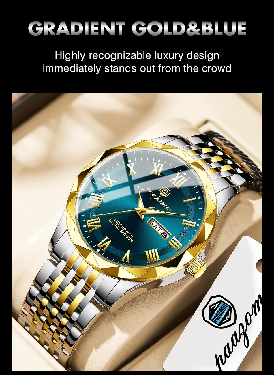Men's Minimalist Quartz Leisure Watch – Waterproof Sport Watch