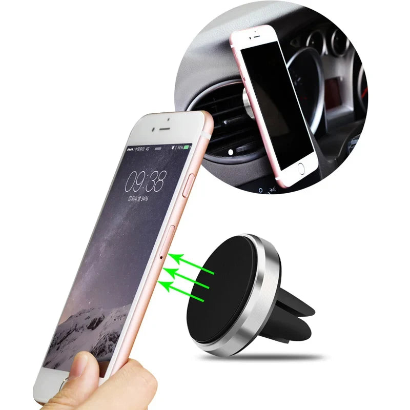Magnetic Car Phone Holder – Air Vent Mount with 360° Rotation