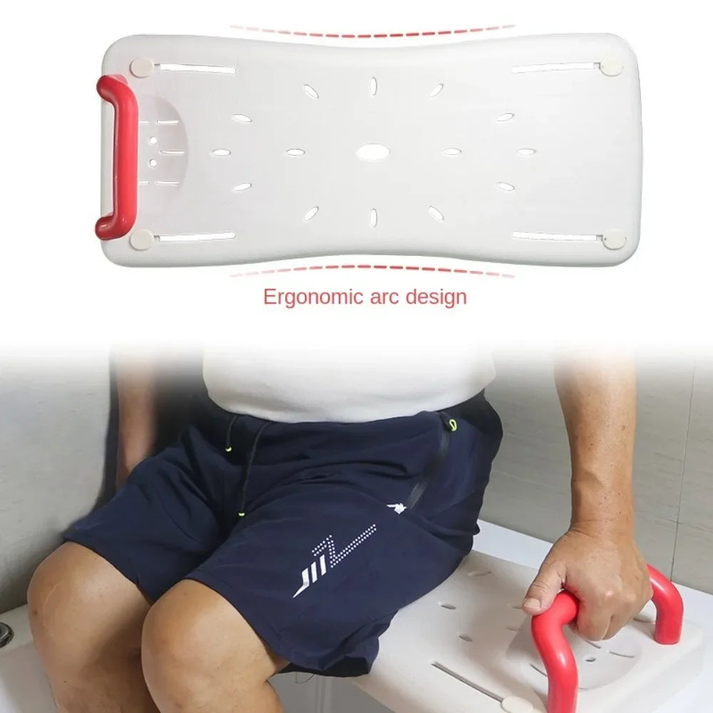 Adjustable Bathtub Shower Board – Non-Slip Bath Seat with Handle