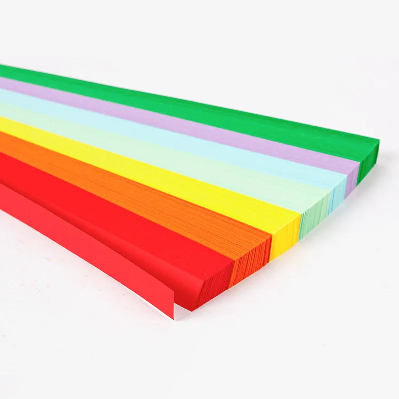 Lucky Star Origami Paper Strips Set – 540 Sheets, 27 Colors