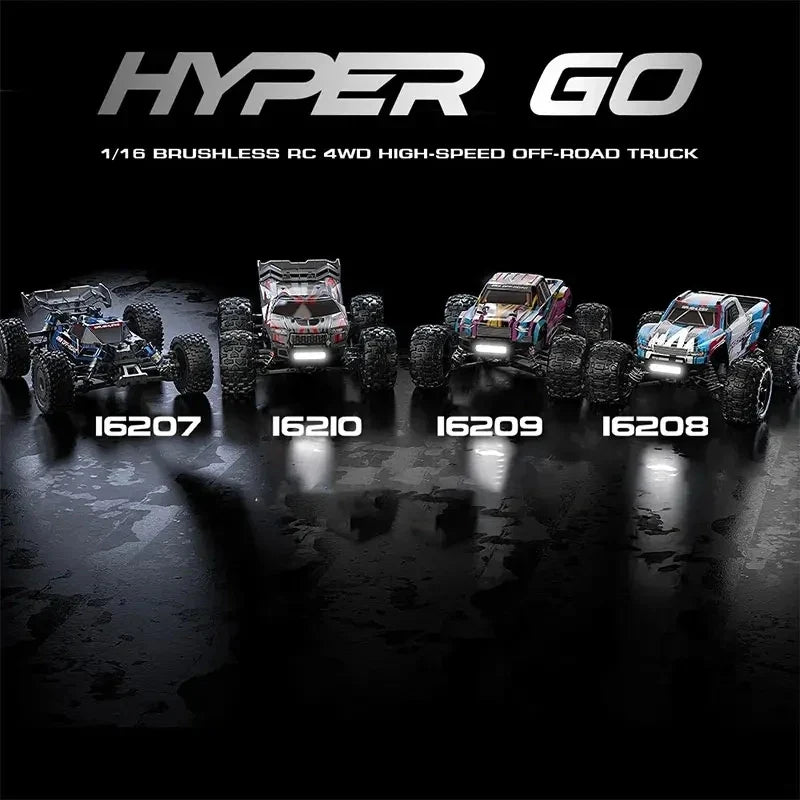 Hyper Go MJX 1/16 4WD RC Car – 70KM/H Brushless Off-Road Racing Toy