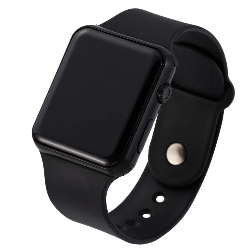 Unisex LED Digital Sport Watch – Black Silicone Wristband