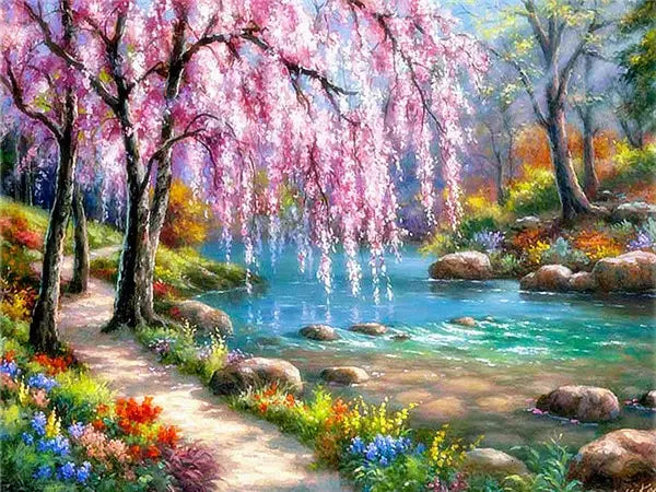 5D Diamond Painting Landscape House Full Drill DIY Embroidery Kit