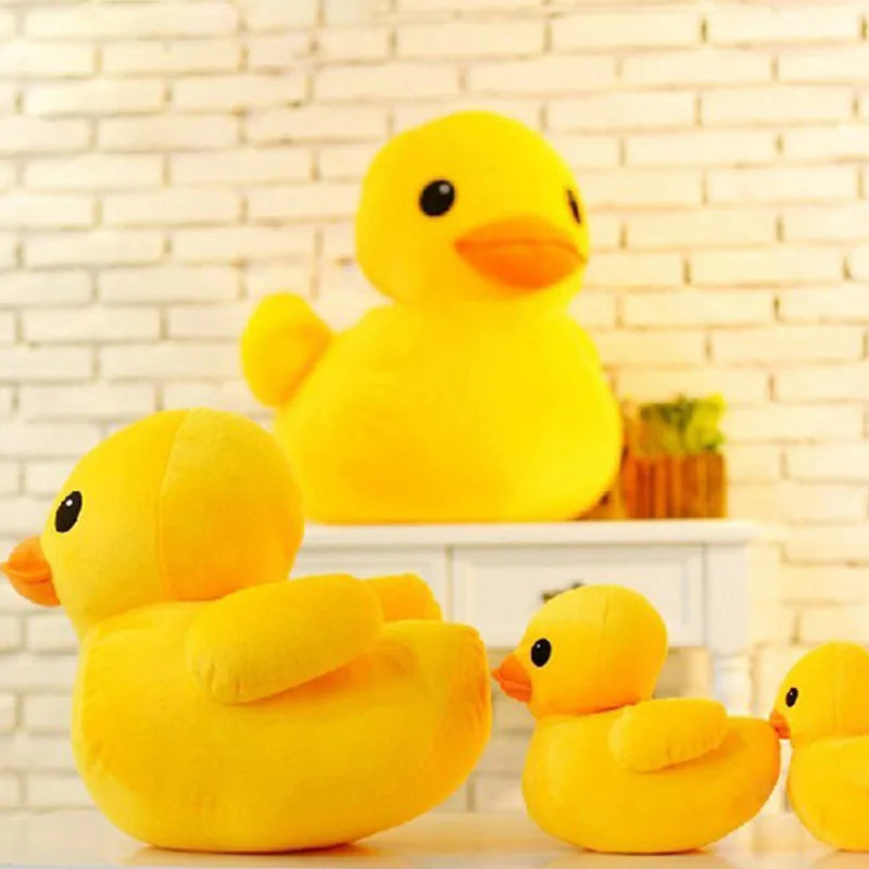 Kawaii Big Yellow Duck Plush – Cute Soft Mini Cartoon Stuffed Toy