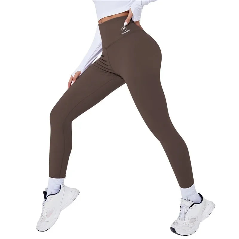Women's High-Waist Leggings, Thermal Yoga Sports Tights