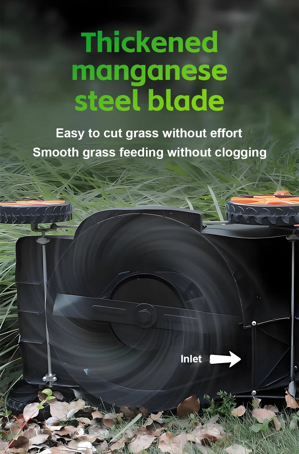 Handheld Electric Weeder and Lawn Trimmer, Cordless Brushless Garden Tool