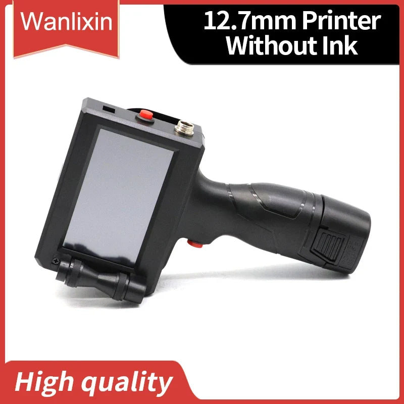 Handheld Inkjet Label Printer – QR Bar Batch Code & Expiry Date Printer