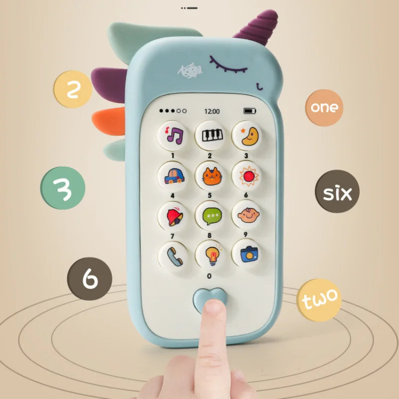 Baby Phone Toy – Musical Sound Telephone with Teether for Infants