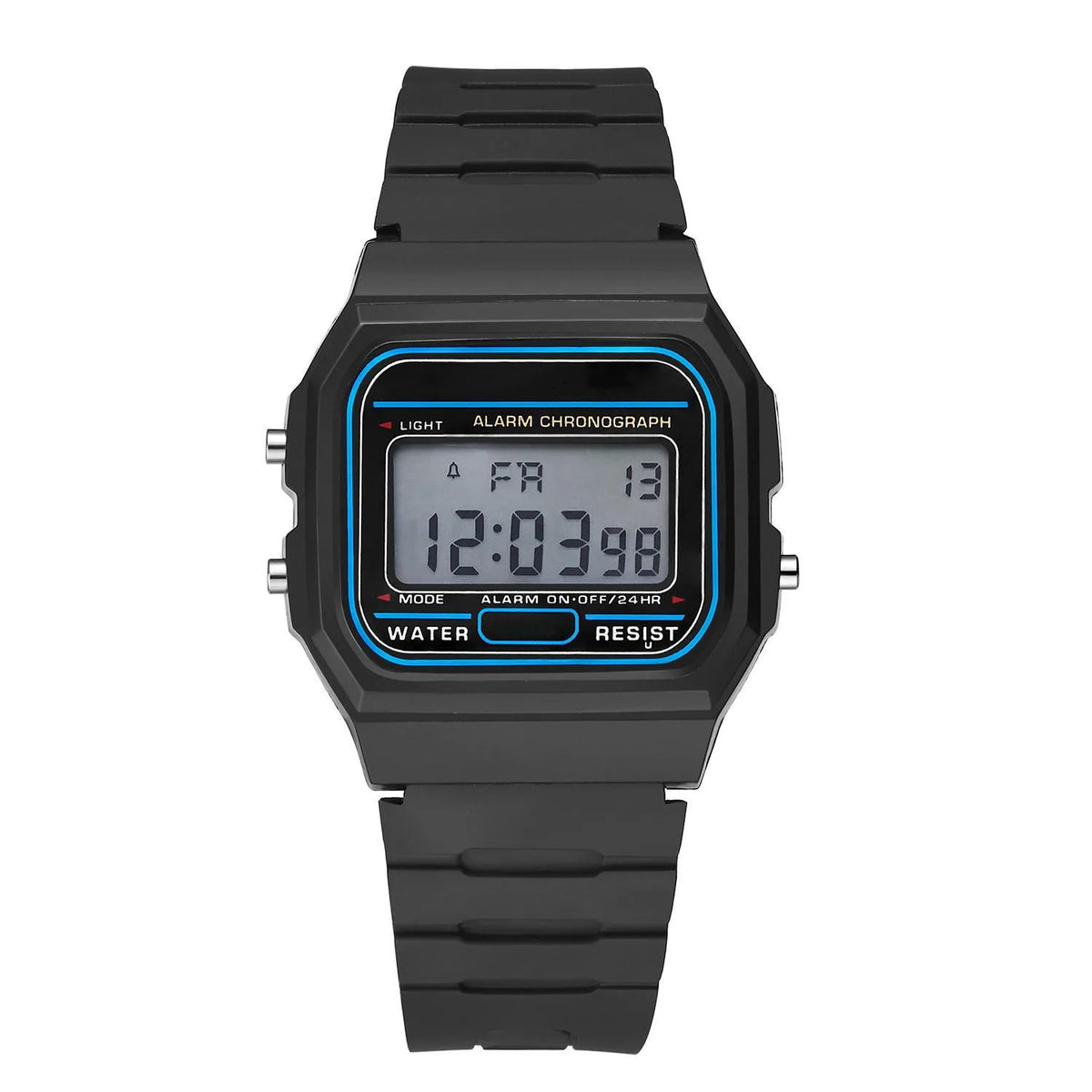 Men's LED Digital Military Watch – Vintage Silicone Sport Wristwatch