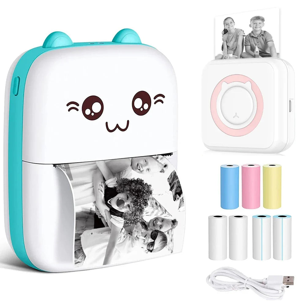 Mini Bluetooth Label Printer – Portable Wireless Thermal Sticker Printer