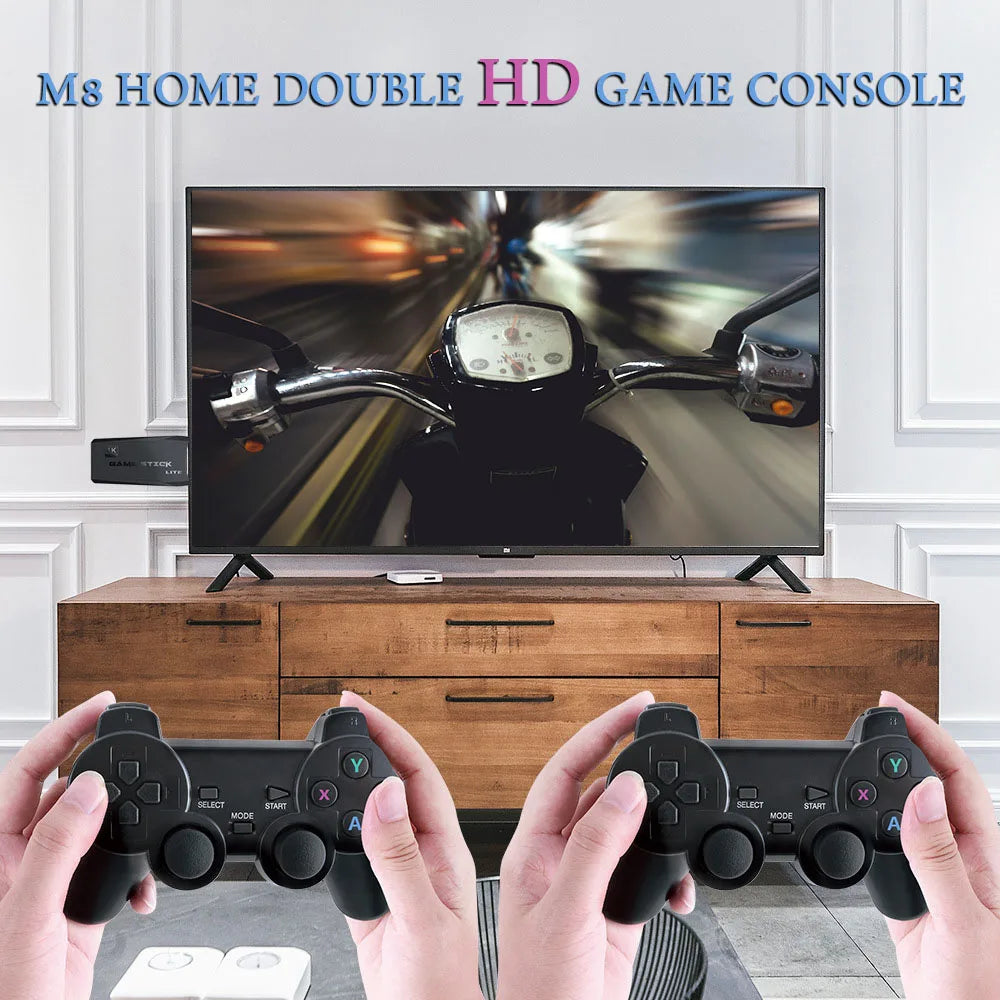 M8 Wireless Game Stick – 64GB Retro Console, 10000 Games