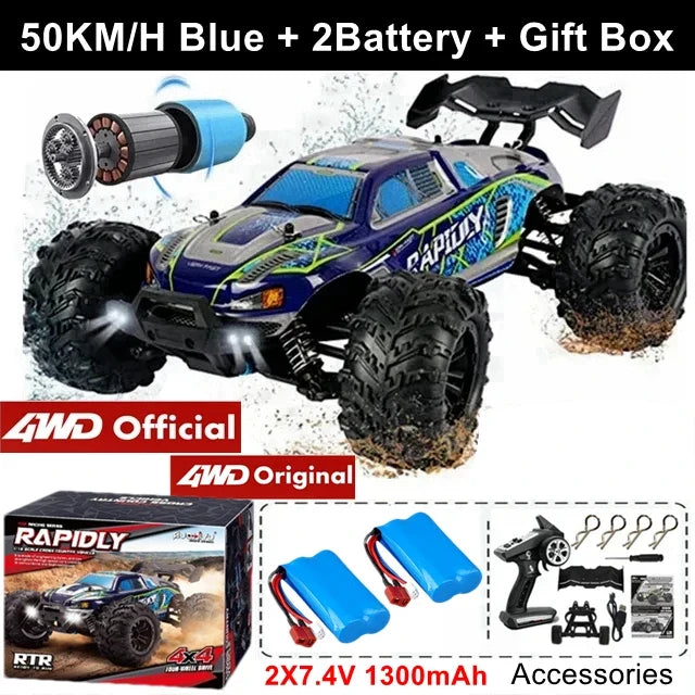 4WD Remote Control Car High-Speed 50-80KM/H Off-Road Buggy Truck