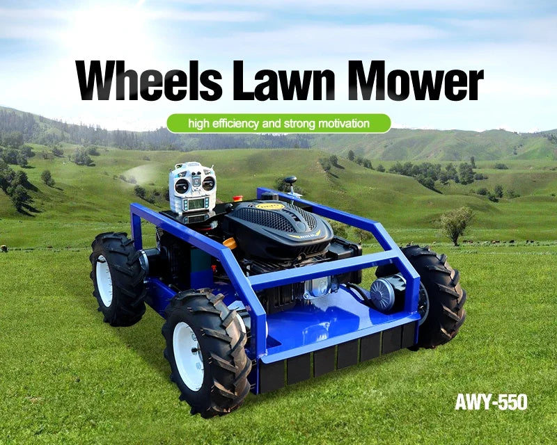 Four-Wheel Push Lawn Mower for Home Gardens