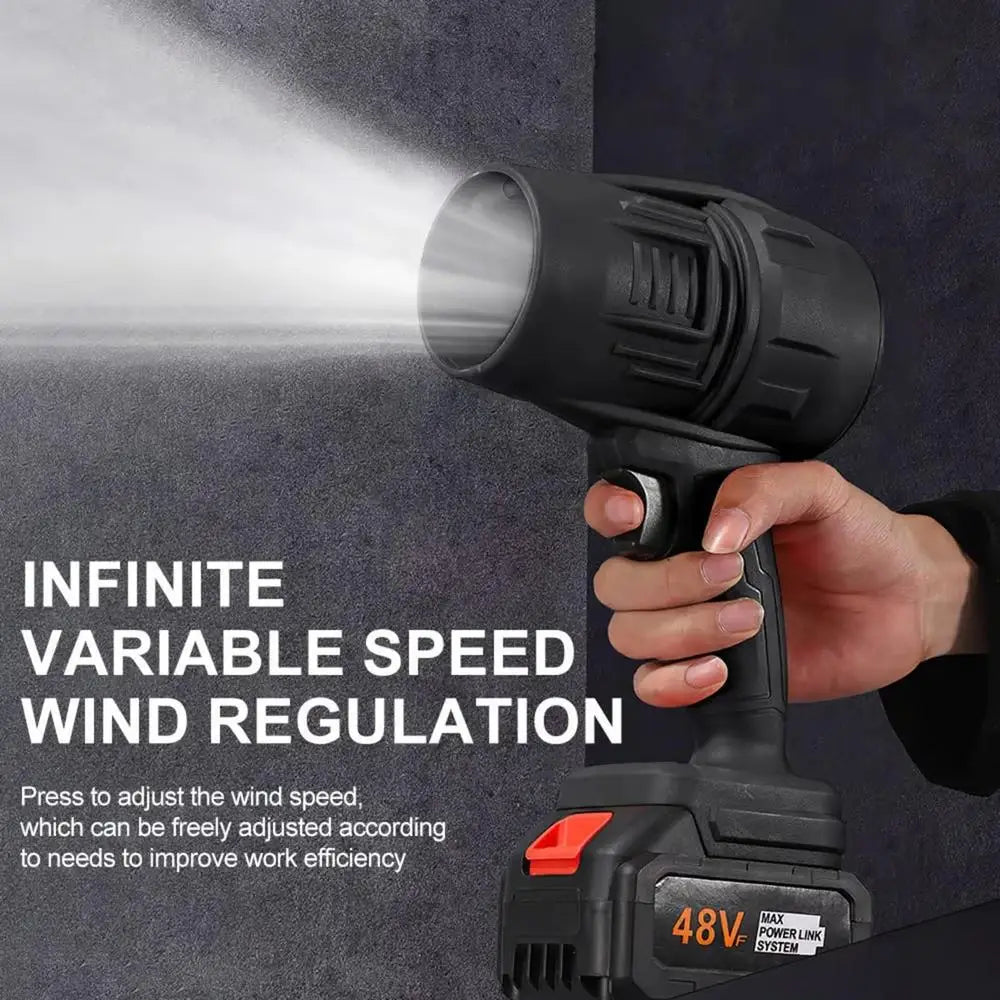 Cordless Mini Air Blower – Handheld Jet Fan for Dust & Leaf Cleaning