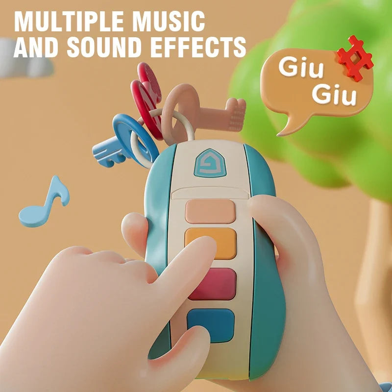 Musical Car Key Toy – Smart Vocal Remote for Baby & Toddler Play