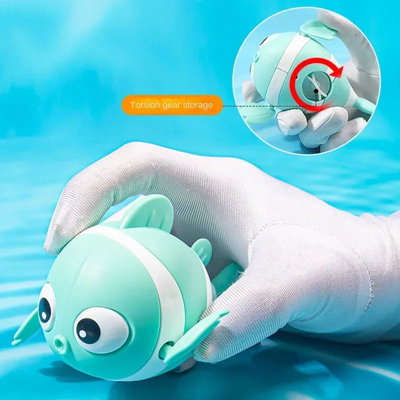Swimming Clown Fish Bath Toy – Cute Wind-Up Baby Bath Toy