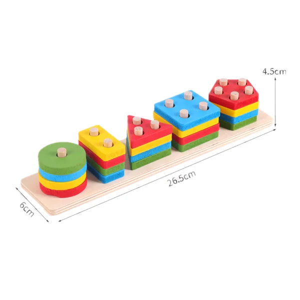 Montessori Wooden Educational Puzzle Toy for Kids Age 3+