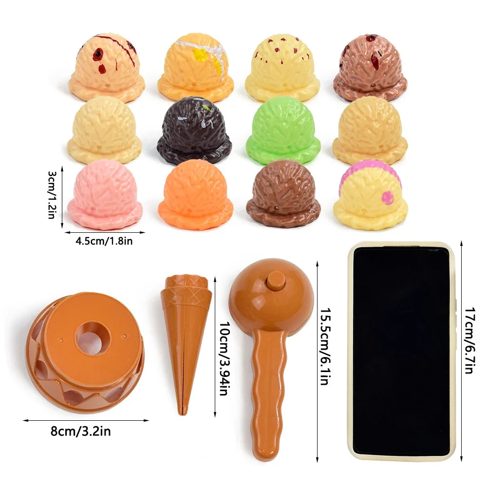 Children Simulation Ice Cream Toy | Pretend Play Kitchen Educational Toy