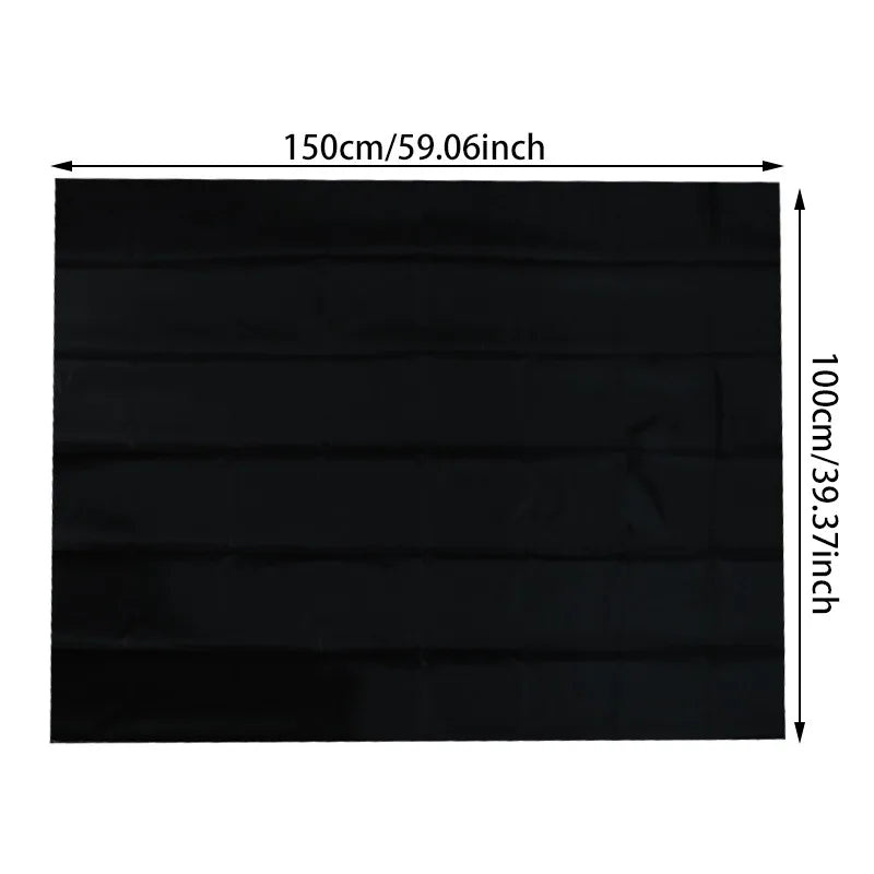 Removable Blackout Window Cloth, 100% Light Blocking Privacy Curtain
