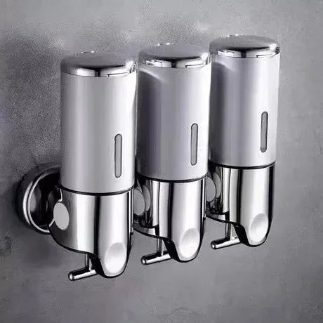 Wall Mounted Shampoo and Soap Dispenser, 1 2 3-Tube Shower Dispenser 500-1500ml