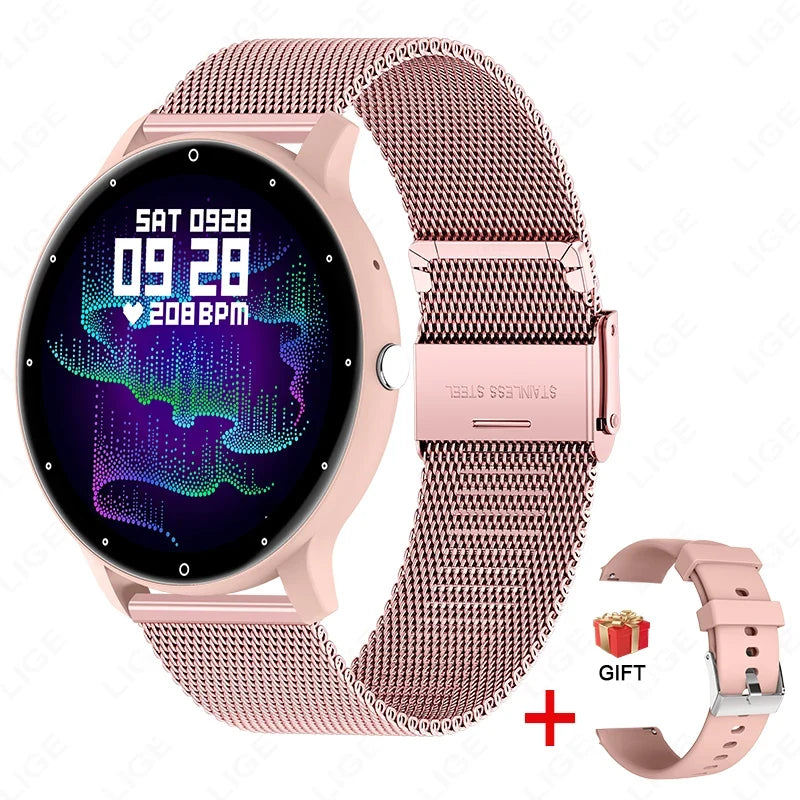 Men's Smart Watch – Full Touch Screen Fitness Tracker, Waterproof