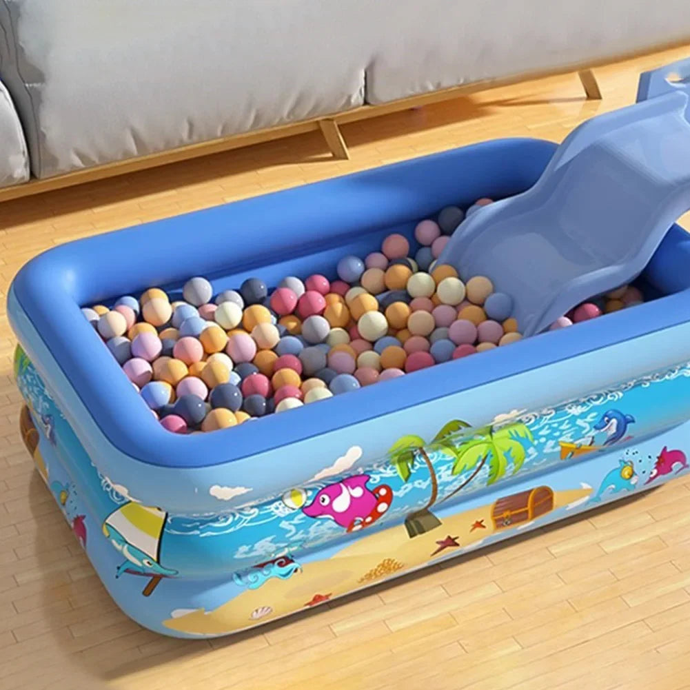 Inflatable Cartoon Baby Swimming Pool for Indoor & Outdoor Play