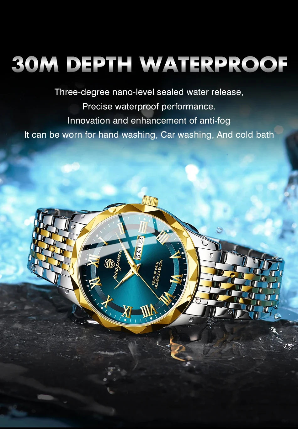 Men's Minimalist Quartz Leisure Watch – Waterproof Sport Watch
