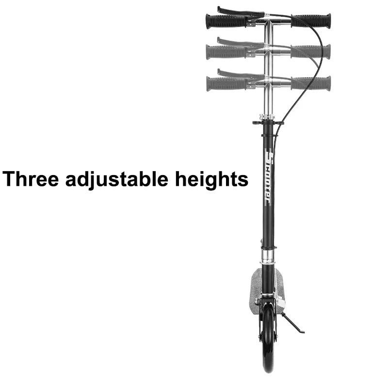 Foldable Adult Kick Scooter – Portable Scooter with Handbrake