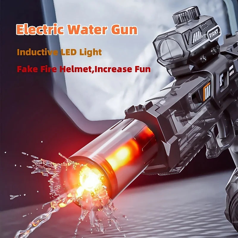 Electric Water Spray Gun with Light – High-Pressure Toy Water Gun