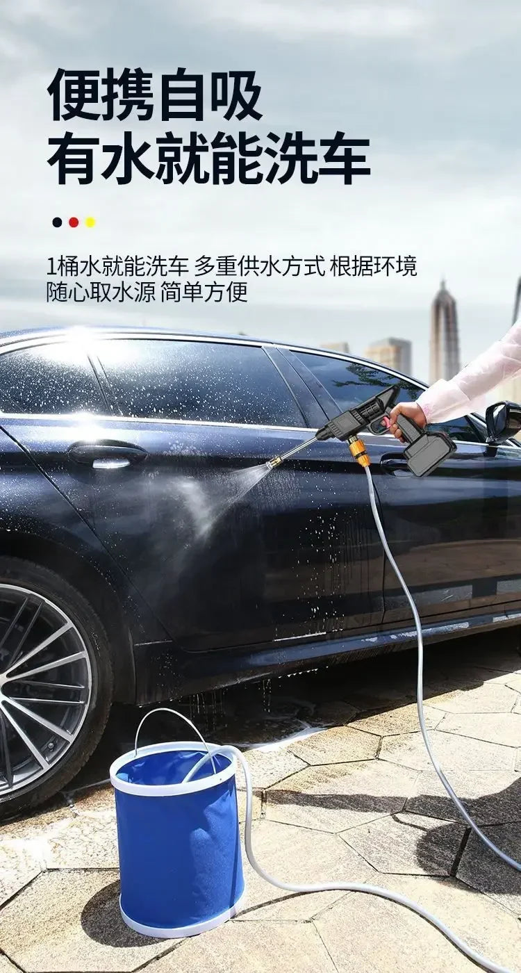 Portable High-Pressure Water Gun – Multi-Function Cleaning Sprayer