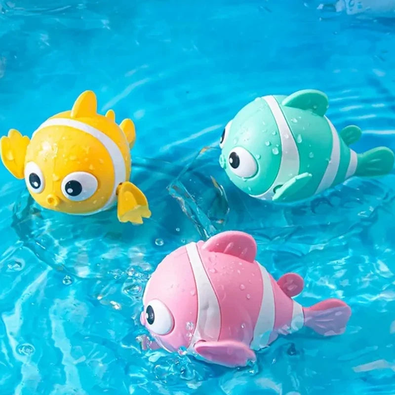 Swimming Clown Fish Bath Toy – Cute Wind-Up Baby Bath Toy