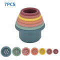 Baby Silicone Stacking Cups – Montessori Hourglass Tower Toy