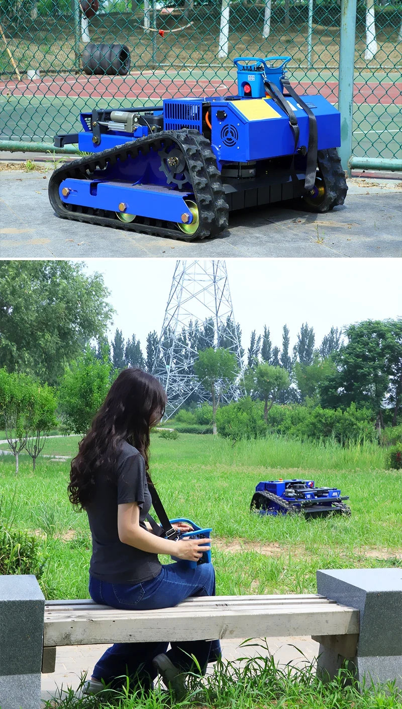 Self-Propelled Remote-Control Lawn Mower – 550mm for Small Gardens