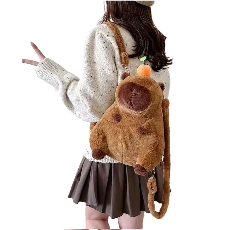 Capybara Plush Toy Set – Mommy with 4 Little Capibara Plush Dolls