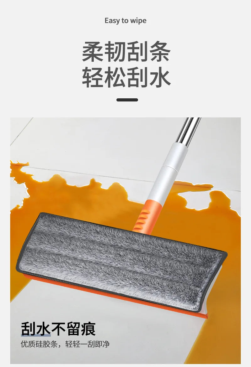 Telescopic Window Cleaning Mop – Microfiber Glass Squeegee & Scraper
