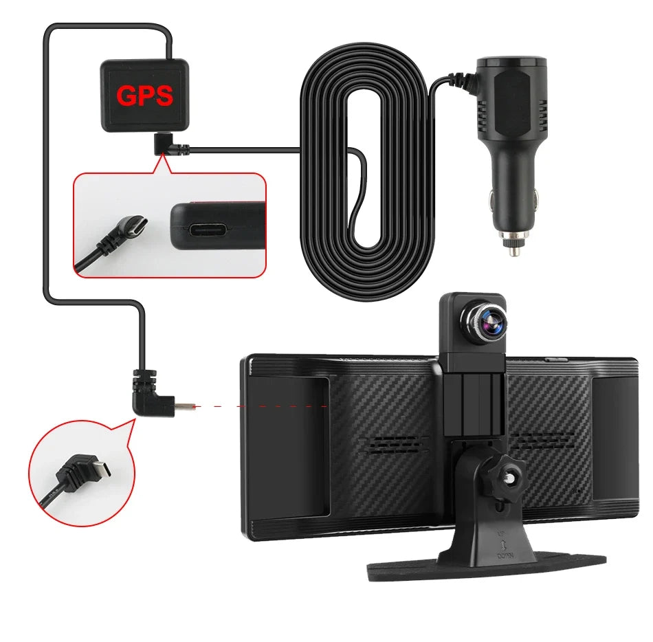 10.26" Portable CarPlay Screen – Wireless Car Stereo Touch Display