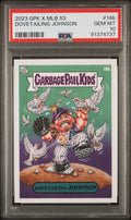 Graded 2023 Topps Garbage Pail Kids Randy Johnson #14B Dovetailing Johnson Baseball Card PSA 10 Gem Mint