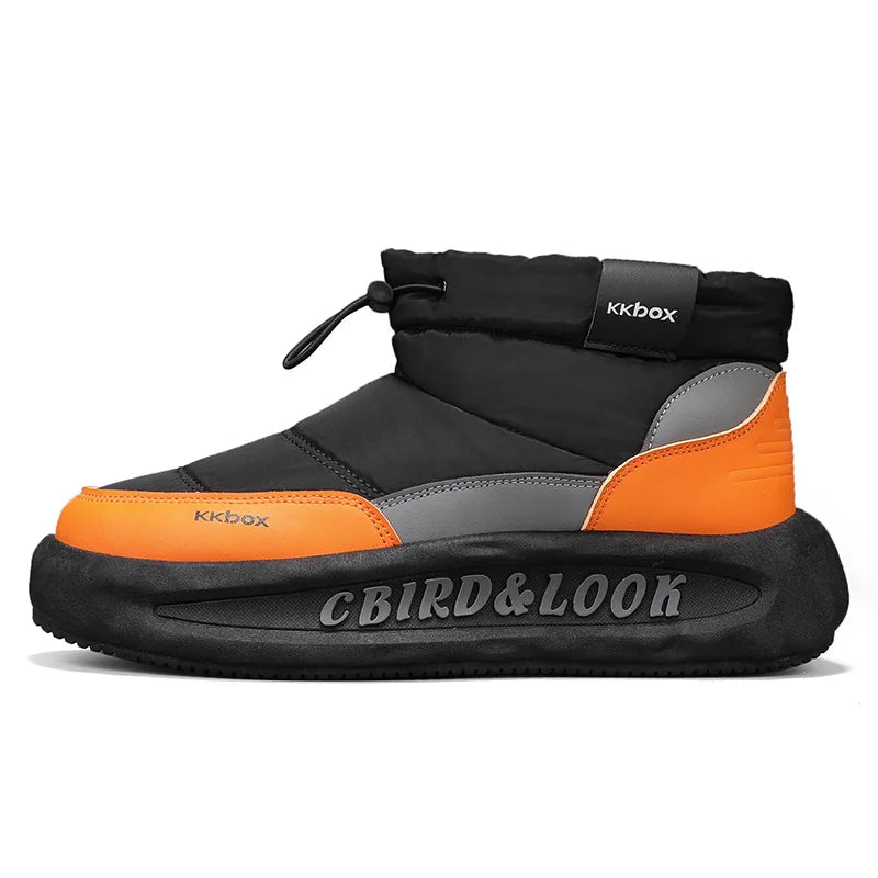 Men's Winter Velvet Ankle Boots, Warm Stylish Winter Shoes