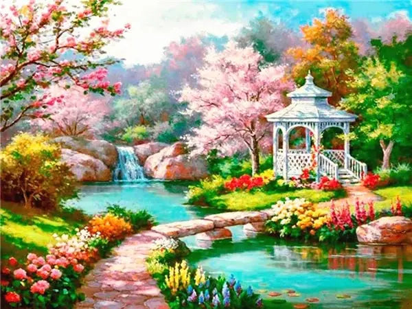5D Diamond Painting Landscape House Full Drill DIY Embroidery Kit
