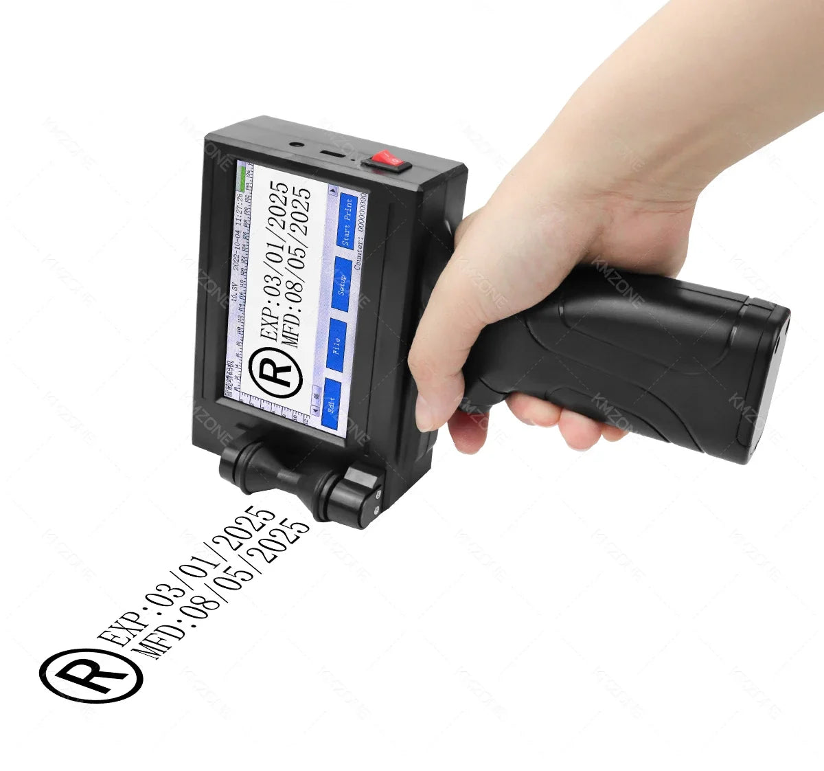 Portable Handheld Inkjet Printer, TIJ Coding Machine with Touch Screen