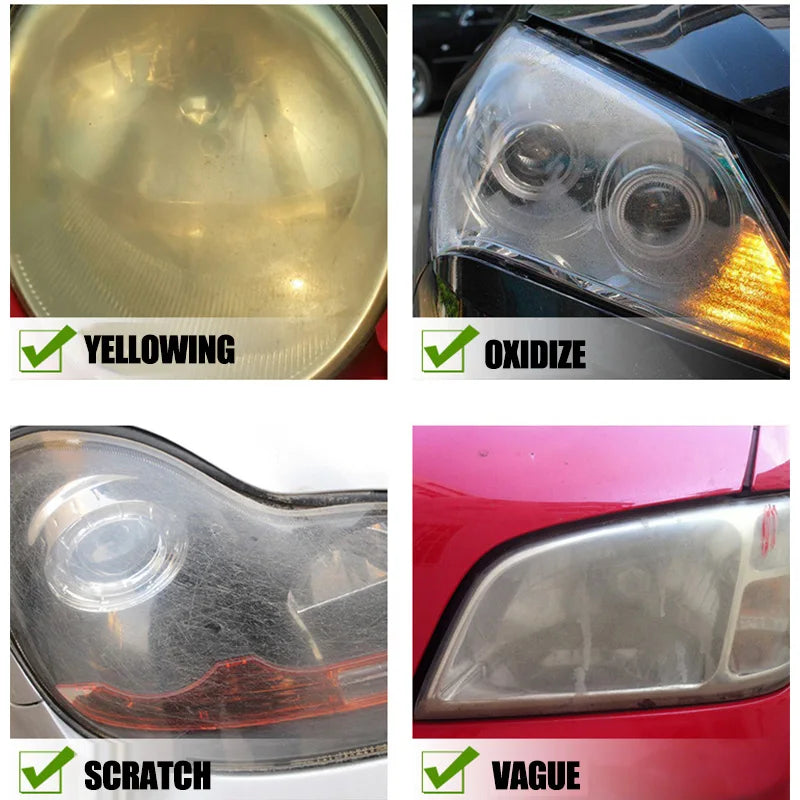 Car Headlight Restoration Kit – Headlamp Polishing and Cleaning Kit