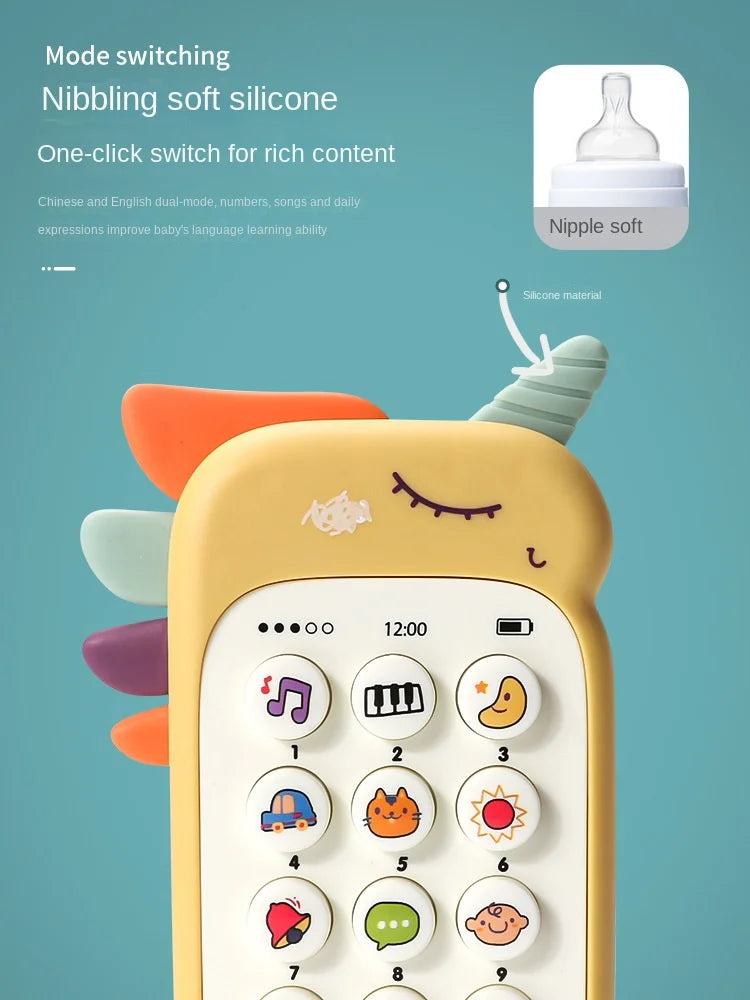 Baby Phone Toy – Musical Sound Telephone with Teether for Infants