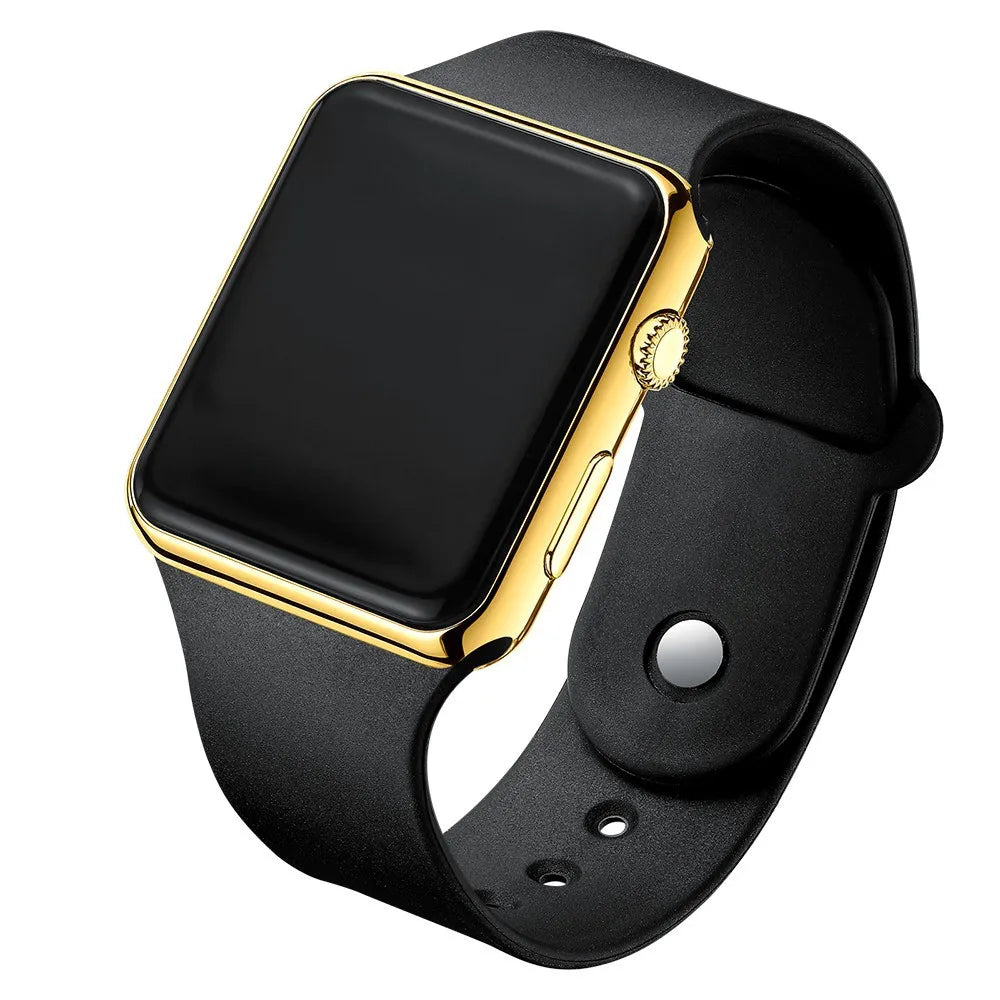 Unisex LED Digital Sport Watch – Black Silicone Wristband