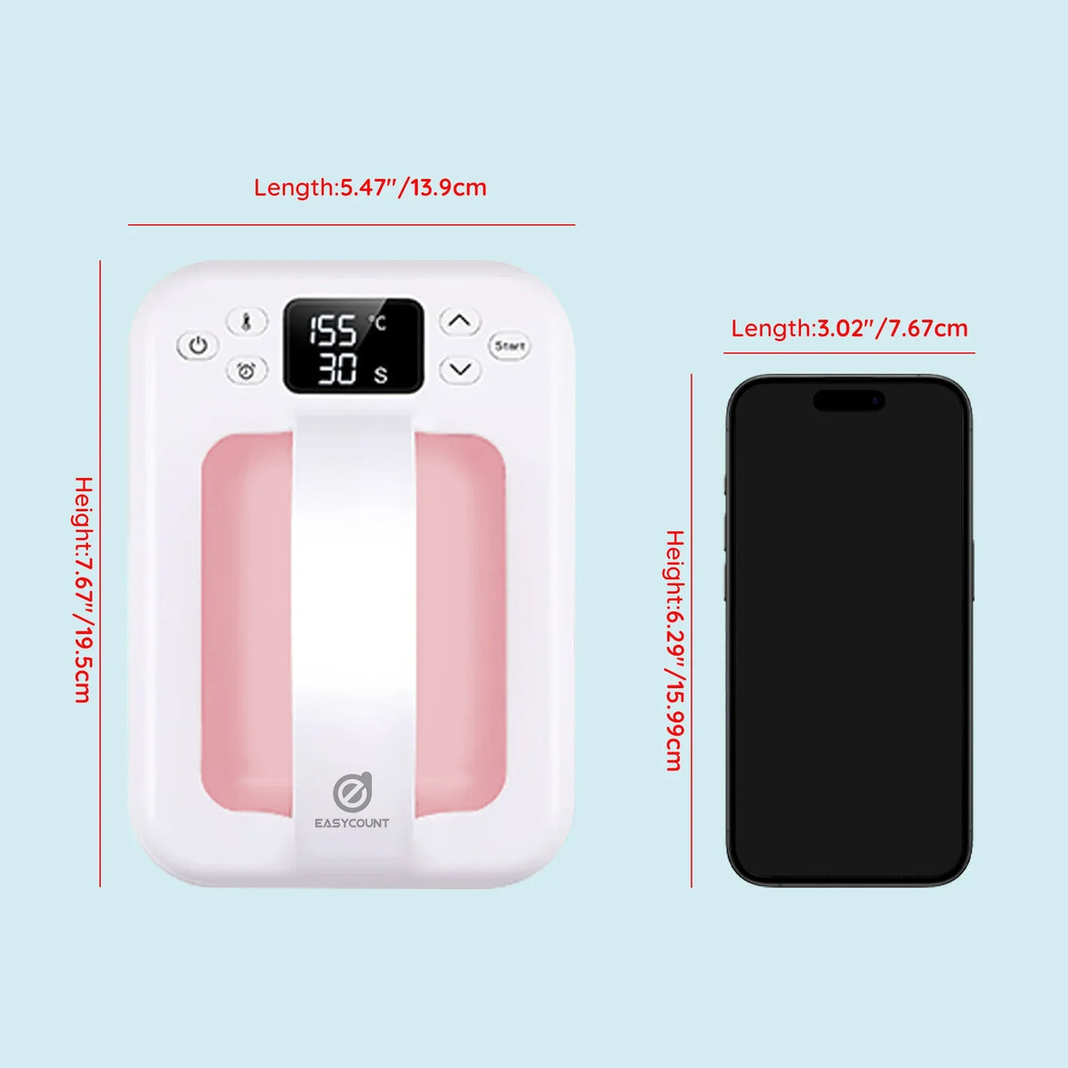 Mini Heat Press Machine, Portable 7x5 Inch Press for T-Shirts HTV Sublimation