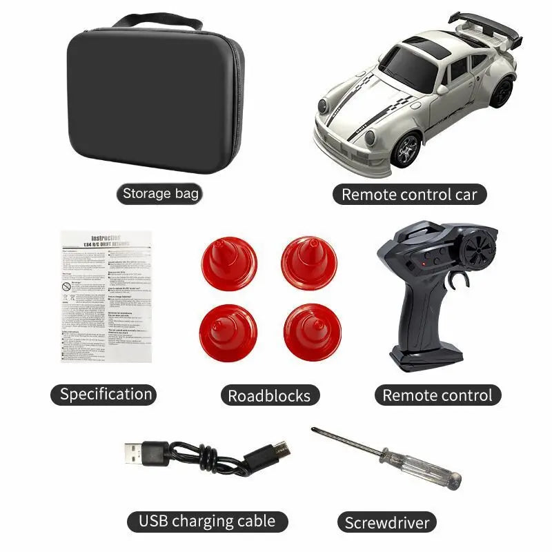 2025 KF20 1:64 Drift RC Car 4-Wheel Remote Control Racing Toy