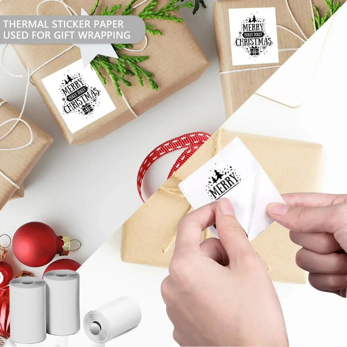 Mini Portable Thermal Label Printer – Self-Adhesive Sticker Printer