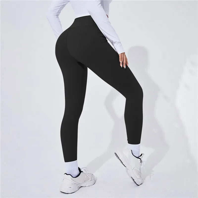 Women's High-Waist Leggings, Thermal Yoga Sports Tights