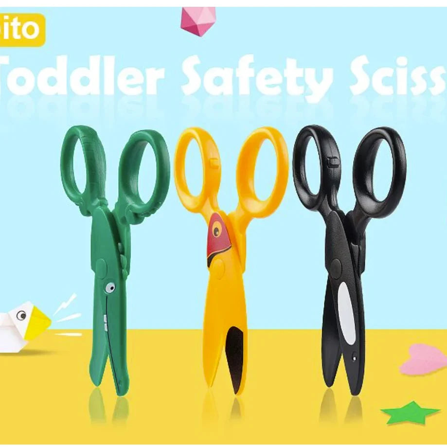 Preschool Training Scissors for Kids | Child-Safe Craft Scissors