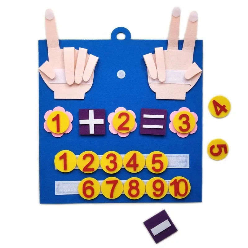 Montessori Finger Number Math Toy – Early Learning Counting Set for Kids